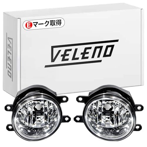 R★VELENO フォグランプユニット LED バルブ専用 H8 H11 H16 対応 Eマーク 車検対応 光軸調整可能 リフレクター搭載 純正LEDフォグの明るさアップ / アルファード30 ヴェルファイア30 他車種 対応 汎用 e012(Tタイプ)