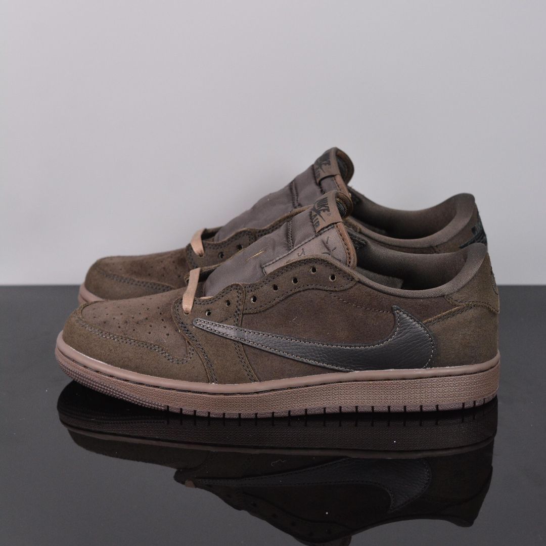 Nike travis scott x jordan air jordan 1 low OG “velvet brown