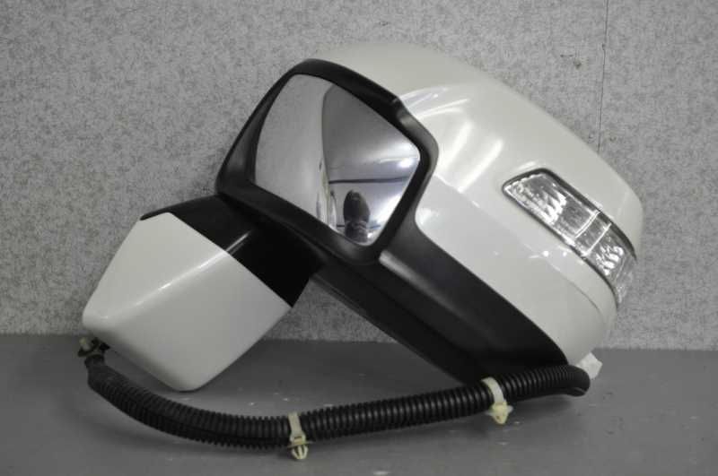 左 ドアミラー 電格 10P ウィンカー ヒーター 補助ミラー付 NH624P 白 (RK5 RK1) ステップワゴン スパーダ Z 前期 M47 s024980B