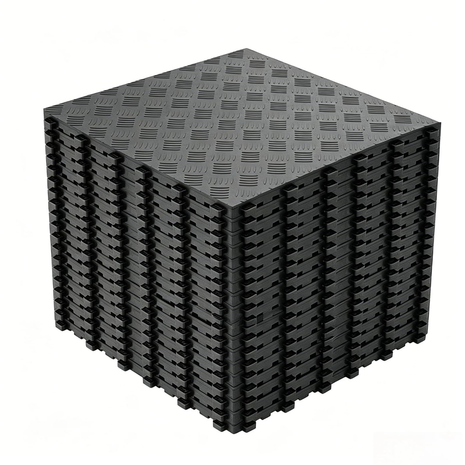 KLDガレージタイル ガレージマット フロアマット 40×40cm 20枚セット 連結可能 簡単施工 はめ込み式ガレージタイルガレージ 車庫マット はめ込み施工 お手入れ簡単 接着剤不要 置くだけ 高通気性 駐車場 フロアタイル洗車 車 バイク 業務用 高耐荷