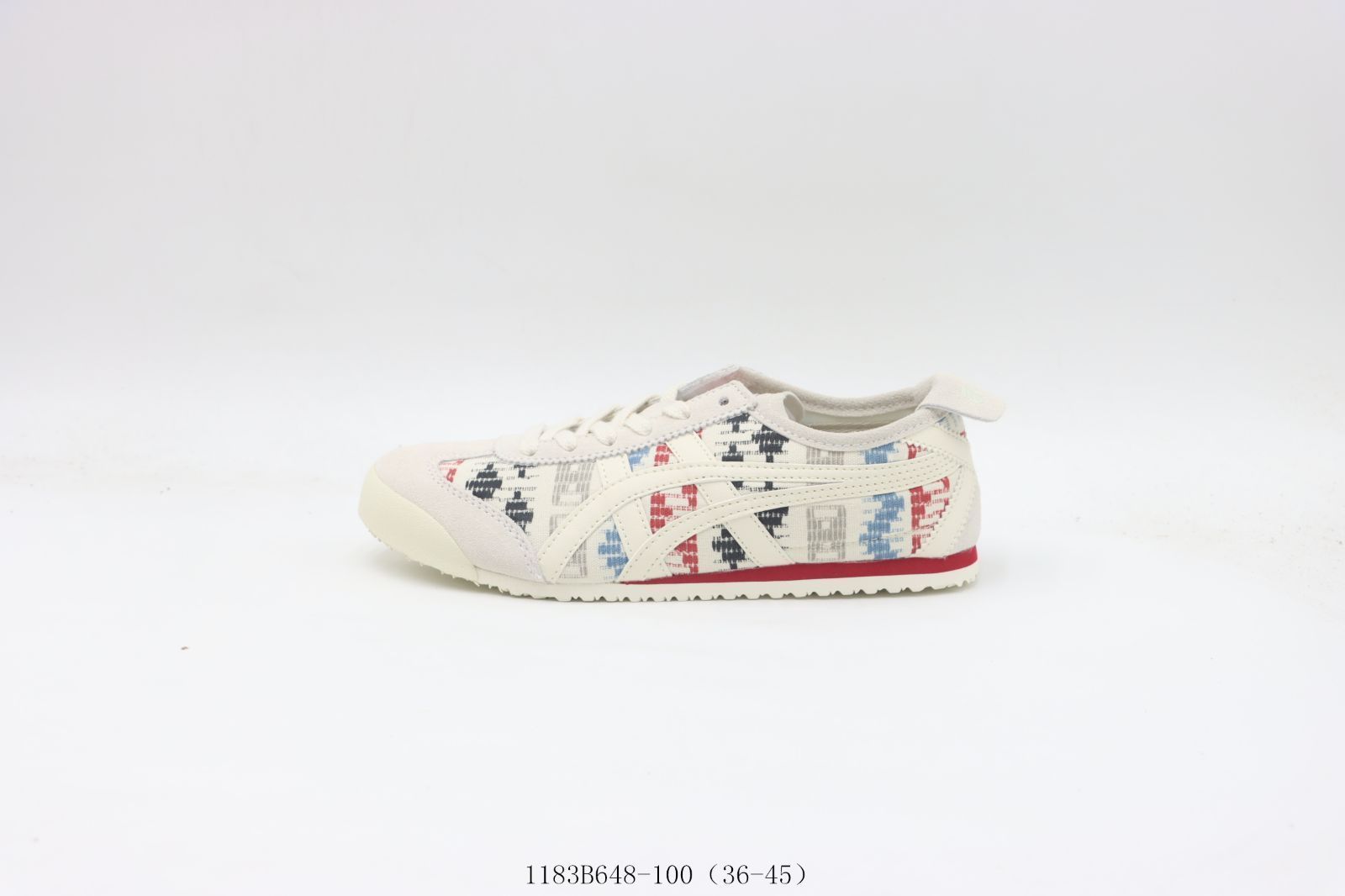 【今日特価】アシックス スリップオン シューズ ホワイト - ブルー - レッド 1183B648 - 100