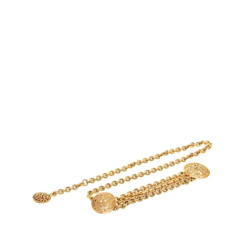 シャネル ヴィンテージ チェーンベルト 26刻印 ゴールド メッキ レディース CHANEL【1-0272988】