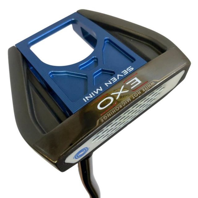 【中古】 オデッセイ EXO SEVEN MINI BLUE 34インチ パター PT STROKE LAB (フレックスその他) メンズ 男性用 右利き 右用 Cランク ゴルフクラブ