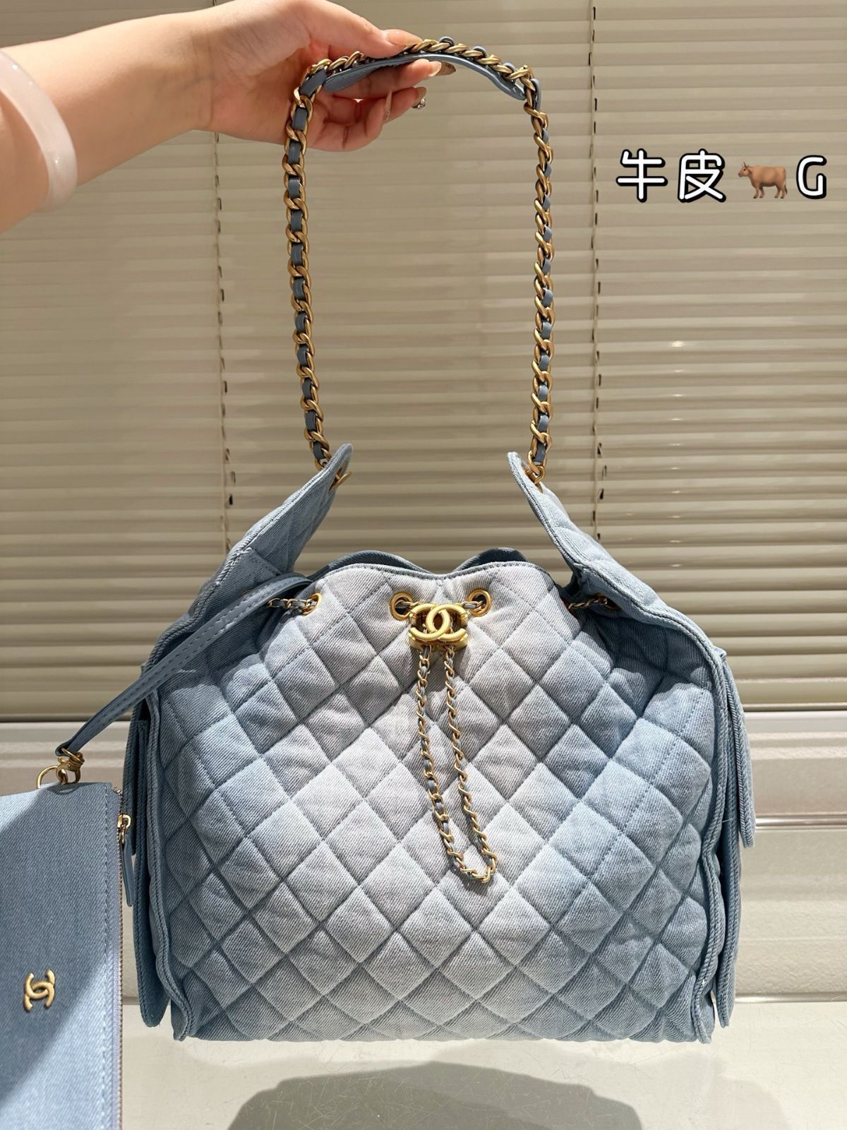 【今日特価】Chanel 25s Light Blue Denim Hobo シャネル 25s ライトブルー デニム ホボバッグ