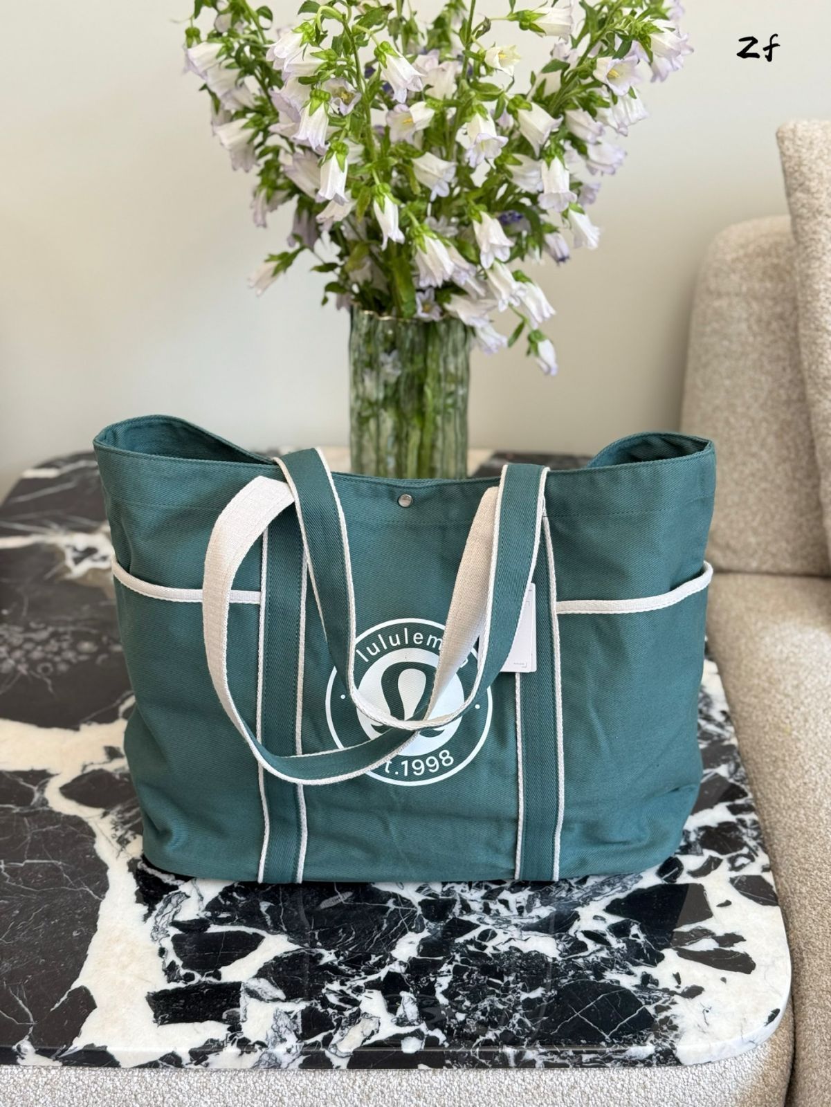 【今日特価】lululemon Daily Unisex Canvas Tote Bag with Multi-Pockets - lululemon° | Daily キャンバストートバッグ