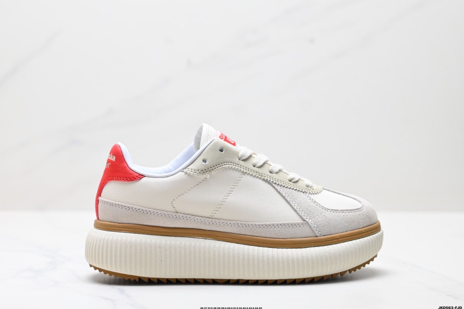 Onitsuka Tiger（オニツカタイガー）Delecity 厚底（チャンキーソール）スポーツ 耐摩耗ロートップライフスタイルカジュアルシューズ