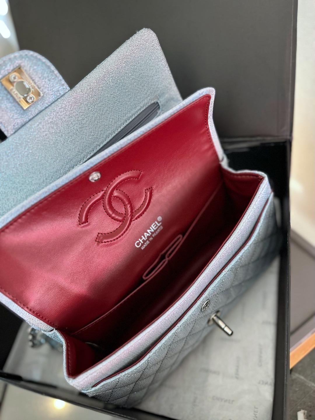 CHANELシャネル パールグロス ブルー チェーンバッグです｜本日限定
