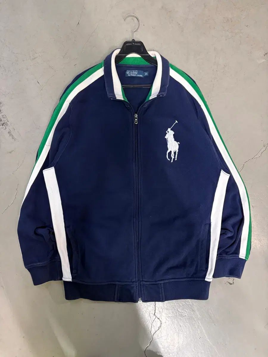 ポロ ビックポニー コットン ジップアップ XL
