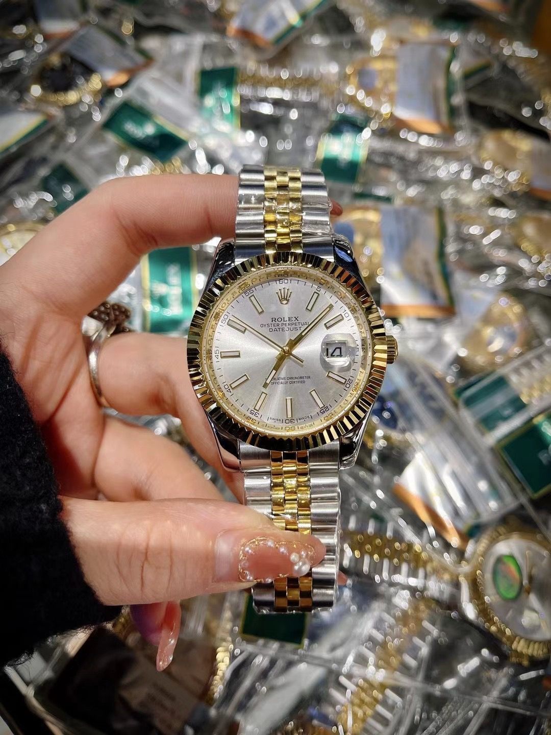 ROLEX ロレックス デイトジャスト メンズ腕時計 41mm｜ゴールド×自動