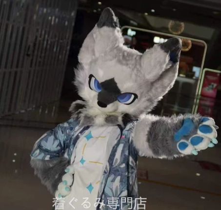 犬　猫　着ぐるみ ヘッド全頭　ヘッド ケモノ ファースーツ ぬいぐるみ コスプレ コスチューム Kurumi 一点物 C537