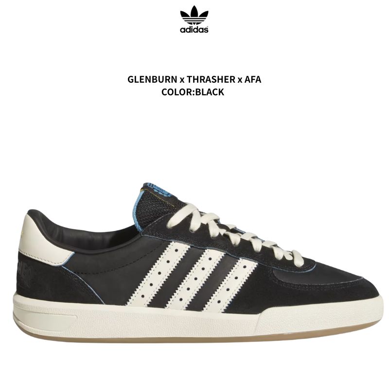 アディダス adidas GLENBURN THRASHER x AFA コラボ ブラック/ クリームホワイト/ガム BLACK / CREAM WHITE / GUM スニーカー メンズ KH7384 ワールドカップ W杯