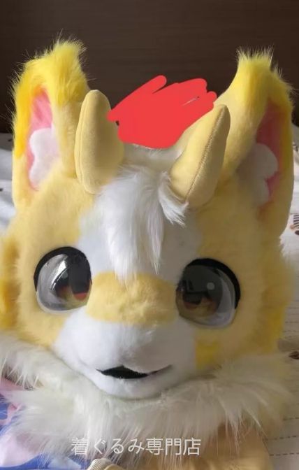 犬　猫　着ぐるみ ヘッド全頭　ヘッド ケモノ ファースーツ ぬいぐるみ コスプレ コスチューム Kurumi 一点物 C539