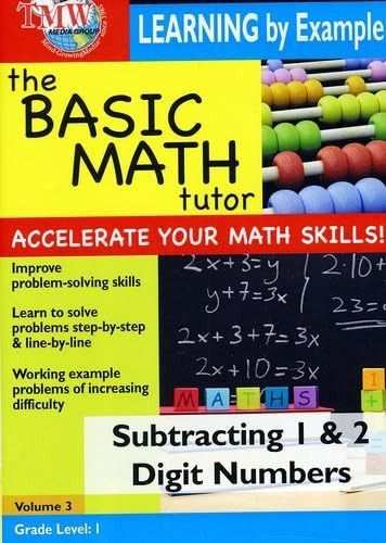 Basic Math Tutor Subtracting 1 & 2 Digit Numbers [DVD]