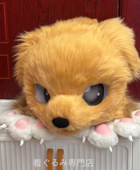 犬　猫　着ぐるみ ヘッド全頭　ヘッド ケモノ ファースーツ ぬいぐるみ コスプレ コスチューム Kurumi 一点物 C547