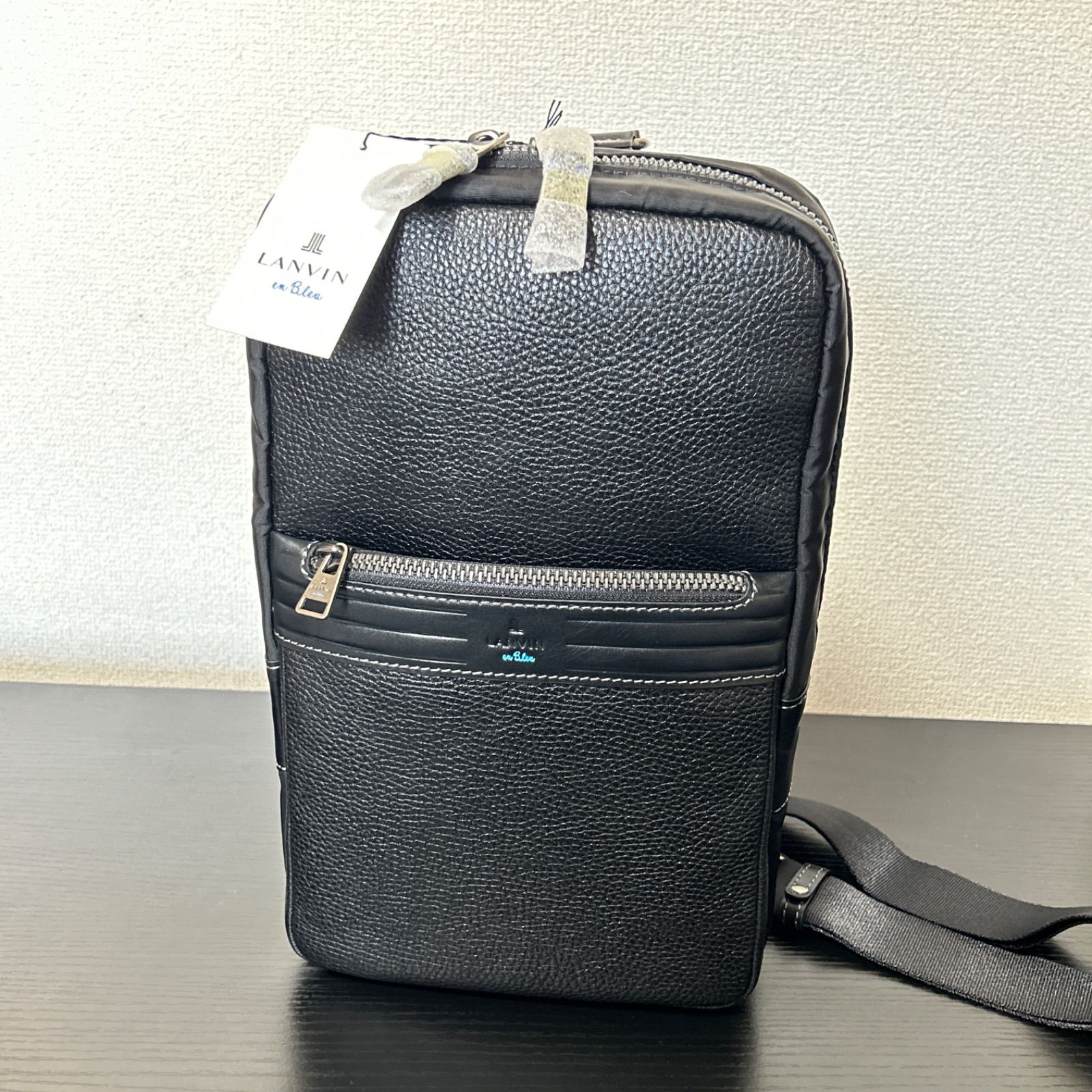 【新品タグ付き】LANVIN en Bleu(ランバンオンブルー)ボディバッグ レイト 定価25300円 9,088円