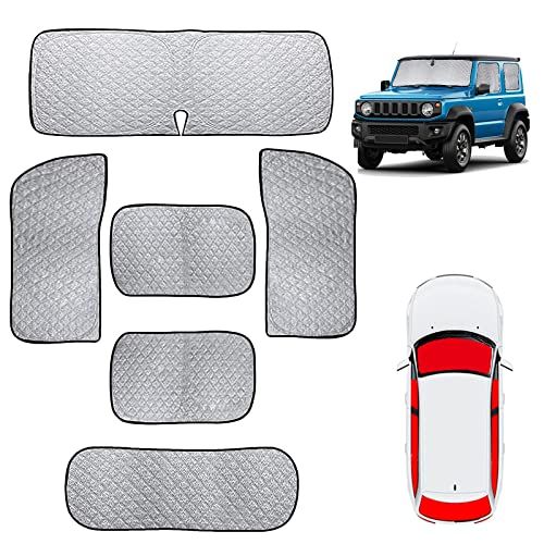 ジムニー 新型 車中泊 サンシェード jimny サンシェード jb64 jb74 フルセット マルチサンシェード 遮光シェード 仮眠 マルチサンシェード 断熱 遮光 高密度 紫外線カット 断熱 盗難防止 アウトドア 全窓対応 簡単着脱 6層 941e9a6c
