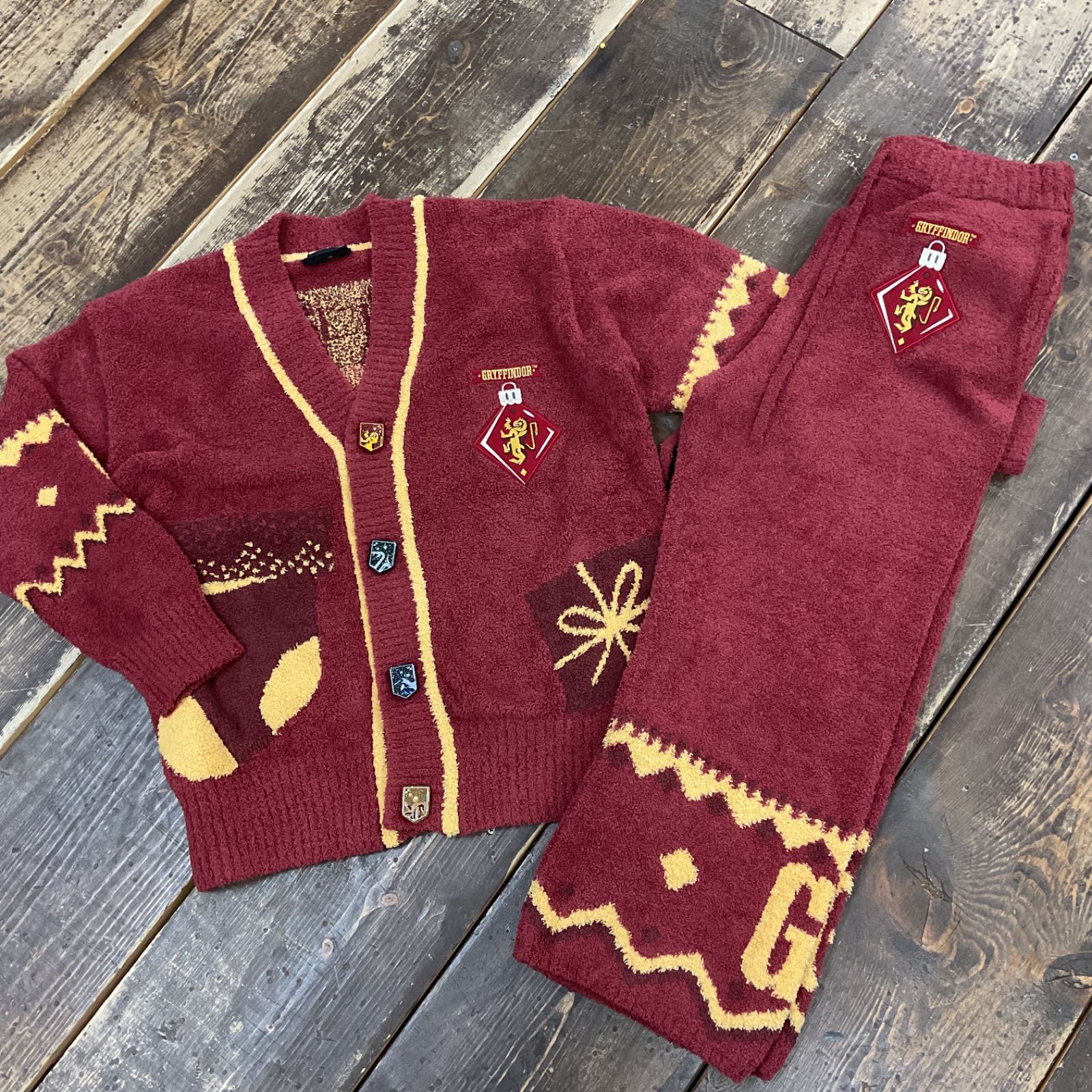 ラ*ク様 スナイデルホーム　ジェラピケ　ハリーポッター　カーディガン　赤 SNIDEL HOME スナイデル Men's Harry Potter ニット カーディガン