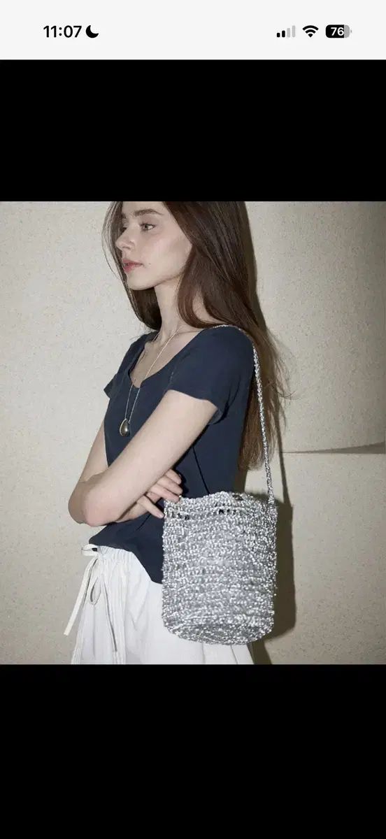 スロースロウリー シルバー バッグ 新品