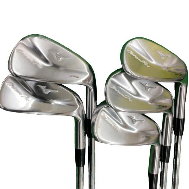 【中古】 ミズノ Mizuno Pro 245 6S アイアンセット IR 純正特注シャフト (フレックスS) メンズ 男性用 右利き 右用 Cランク ゴルフクラブ