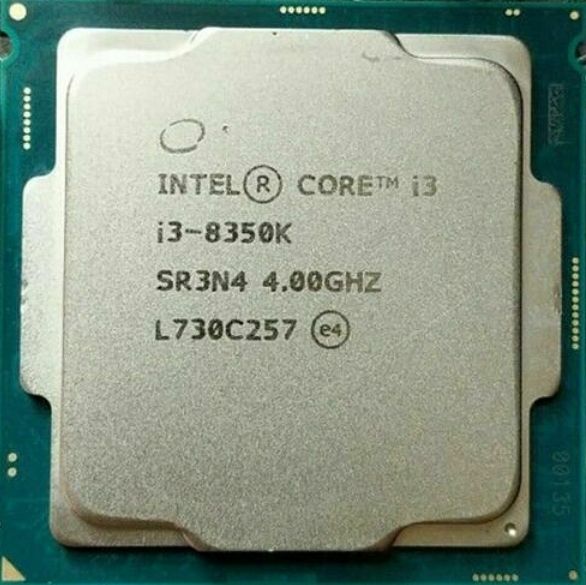Intel Core i3-8350K SR3N4 4C 4GHz Socket 1151 Coffee Lake 14NM 8MB 91W Oct 2017