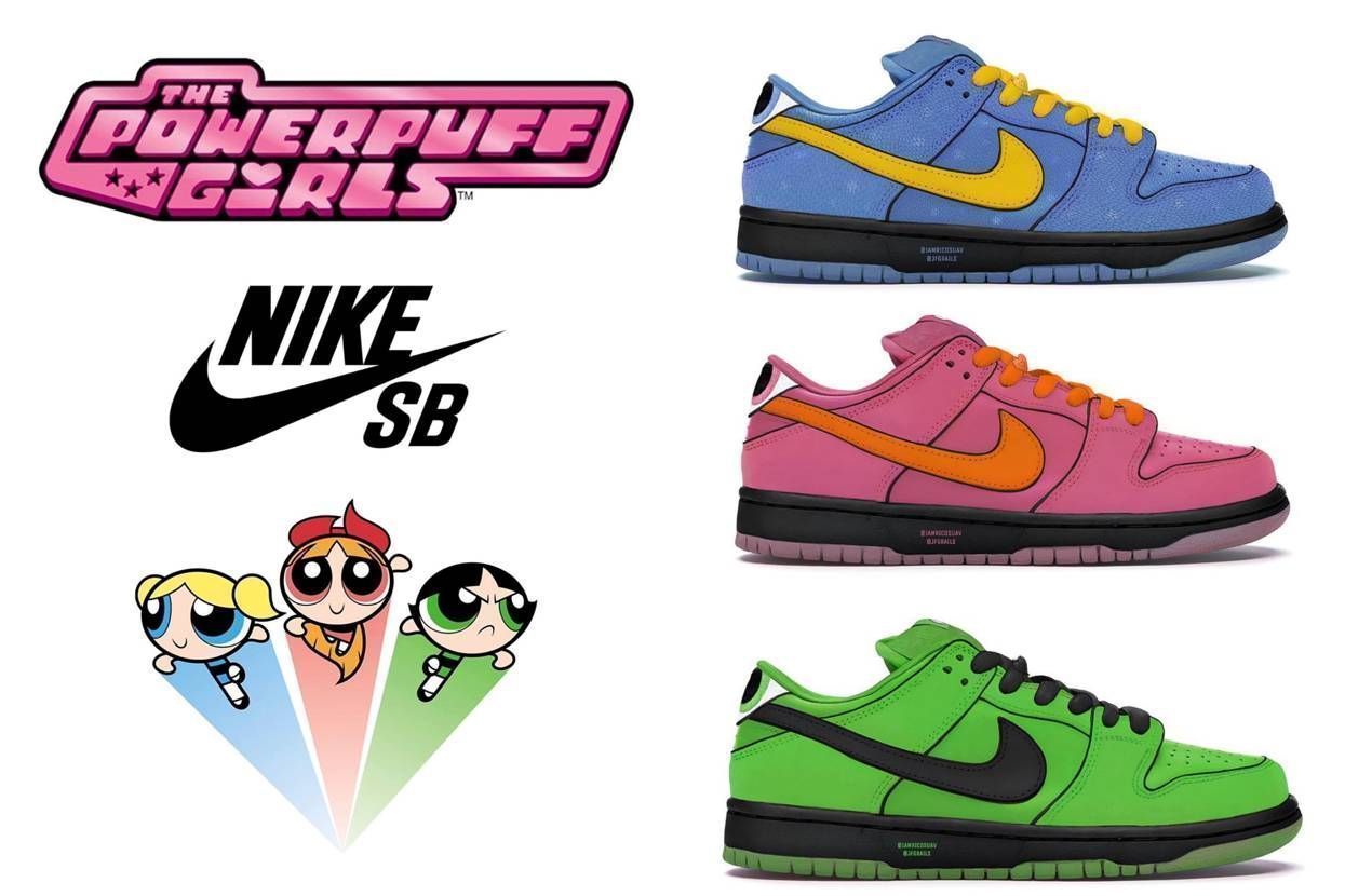 The Powerpuff Girls × Nike SB Dunk Low ナイキ