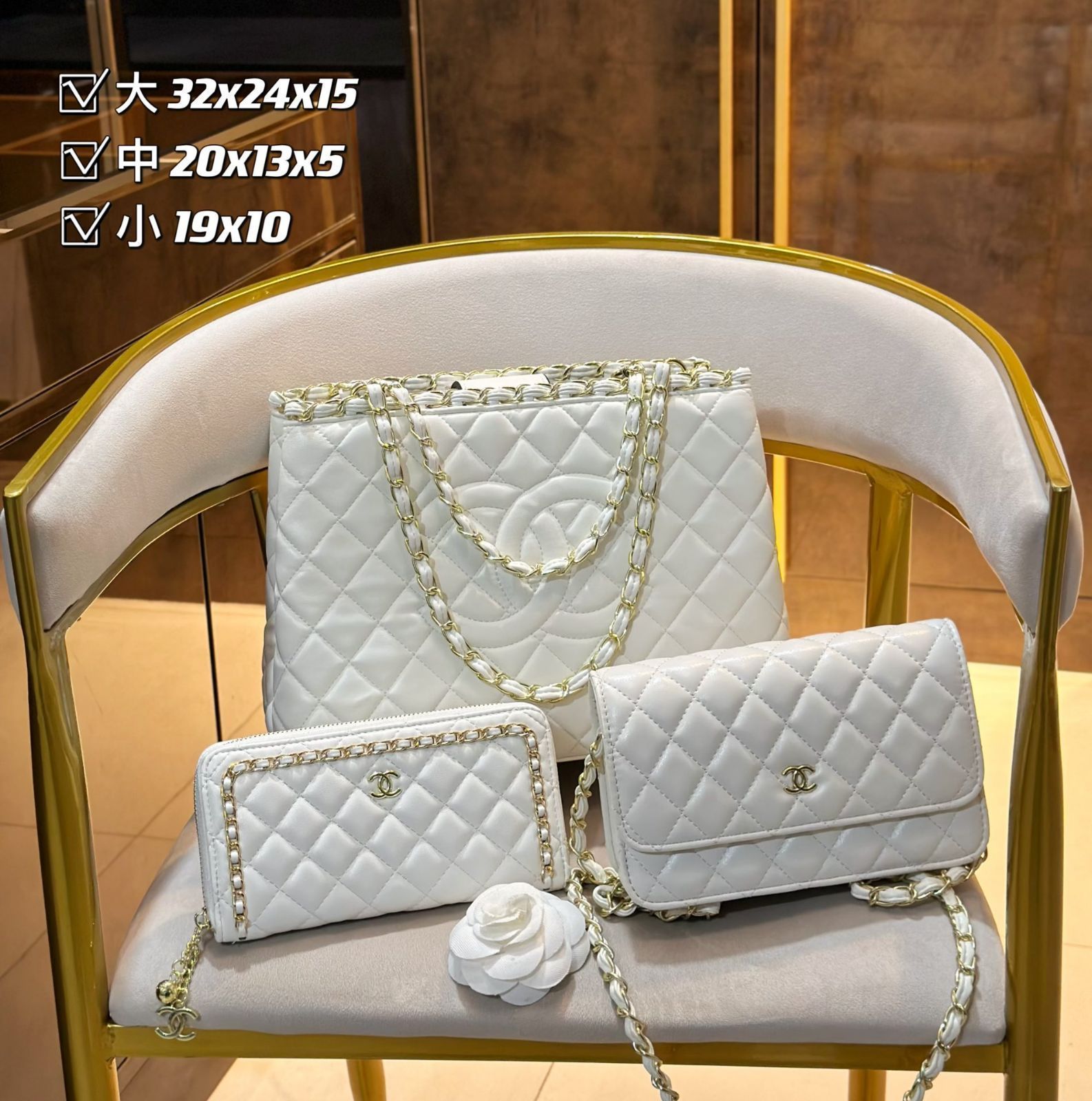 【超美品】CHANEL シャネル ショルダーバッグ ハンドバッグ 財布 3点セット