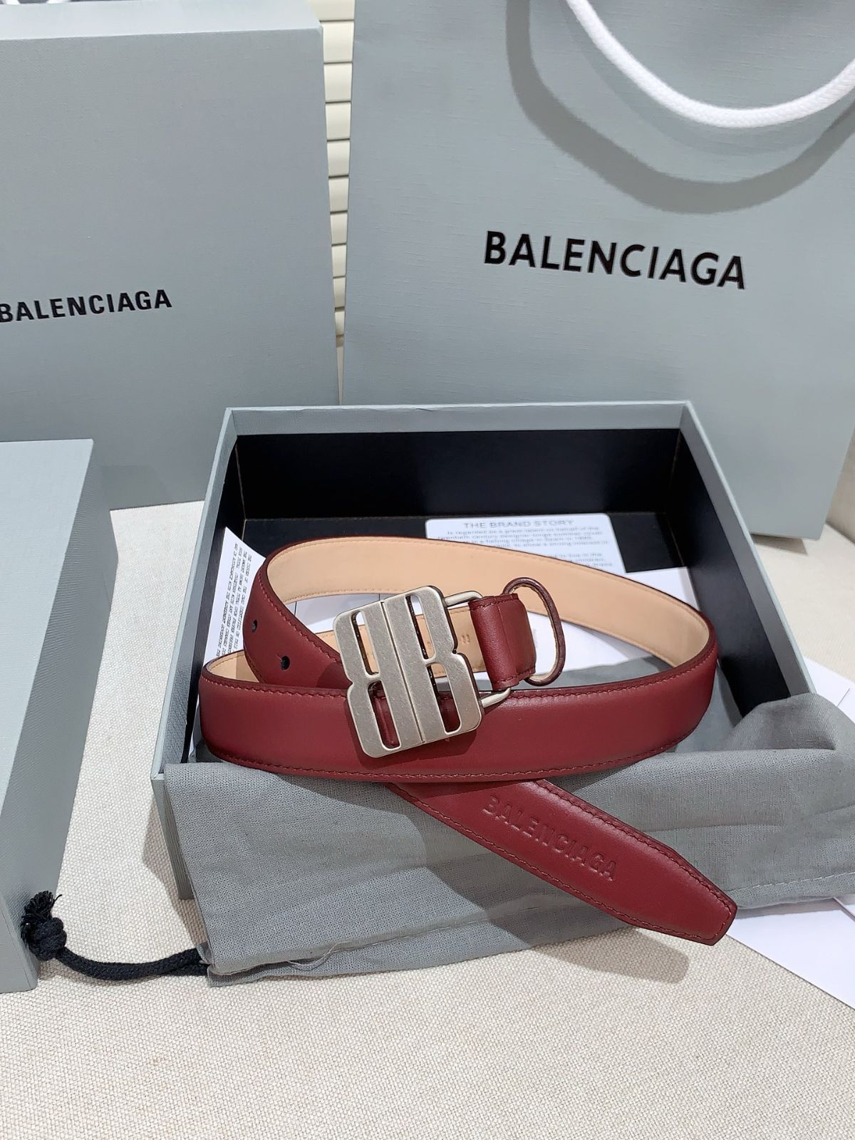 【今日特価】Balenciaga 新款レザーベルト-3
