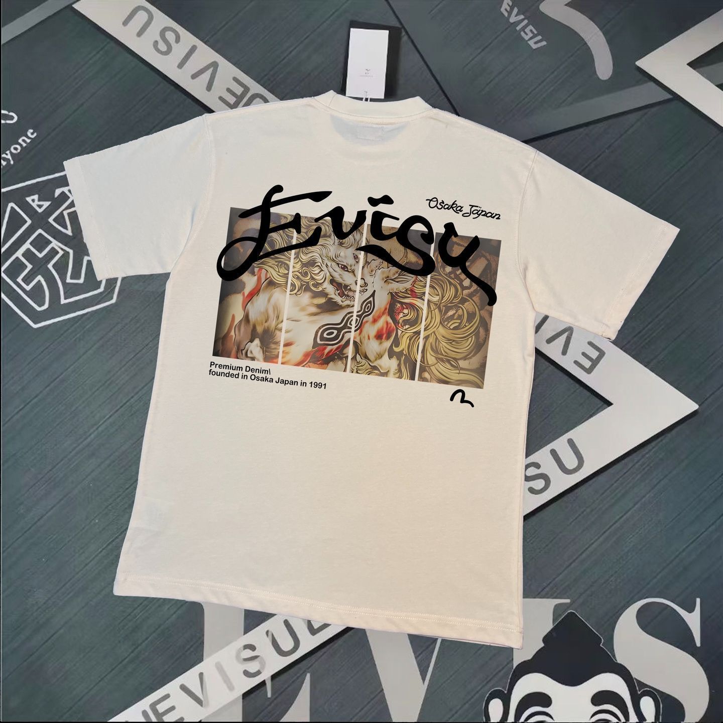 【今日特価】Evisu 2025 プリント T シャツ