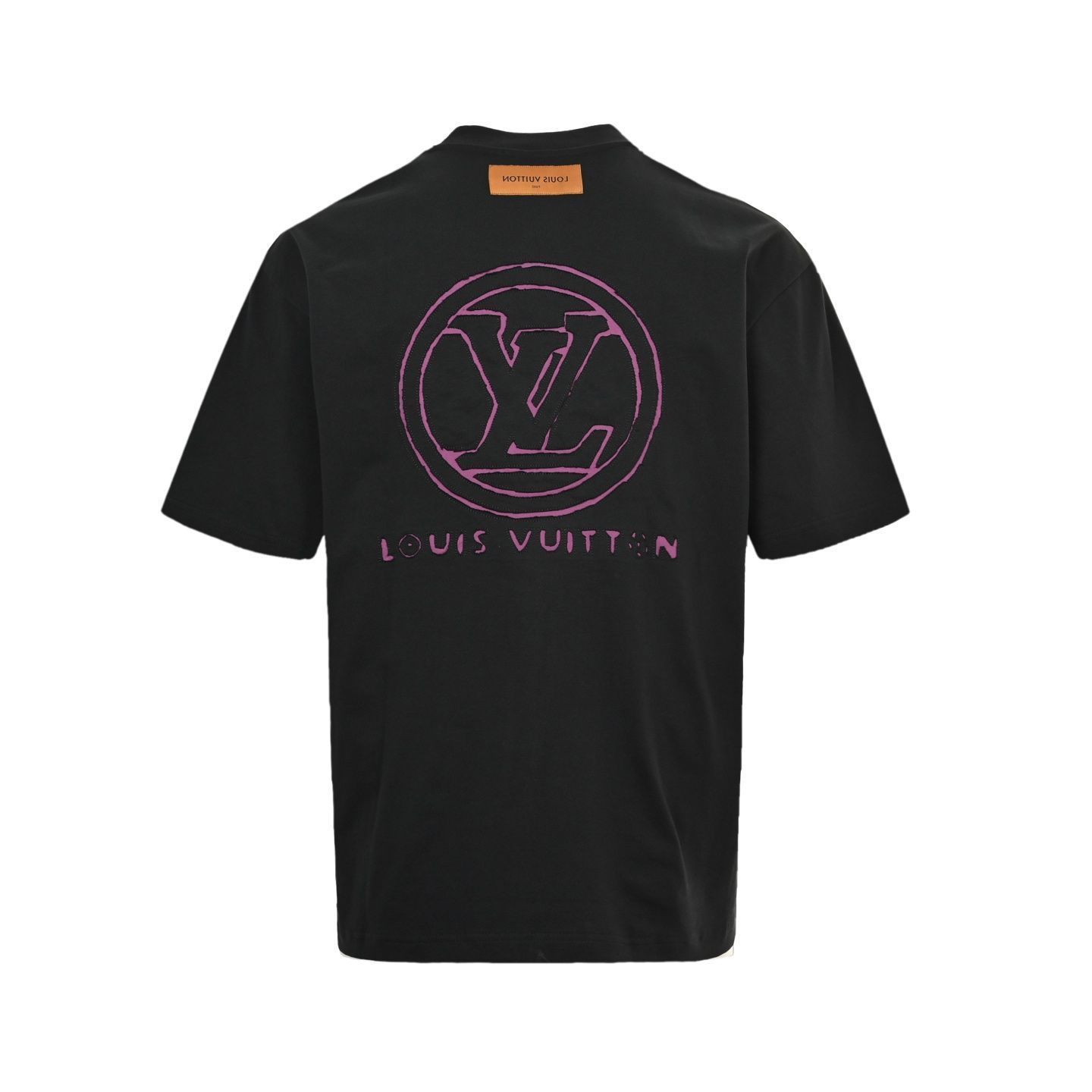 今日特価】Louis Vuitton 25ss ローマンアルファベットパッチ T シャツ 