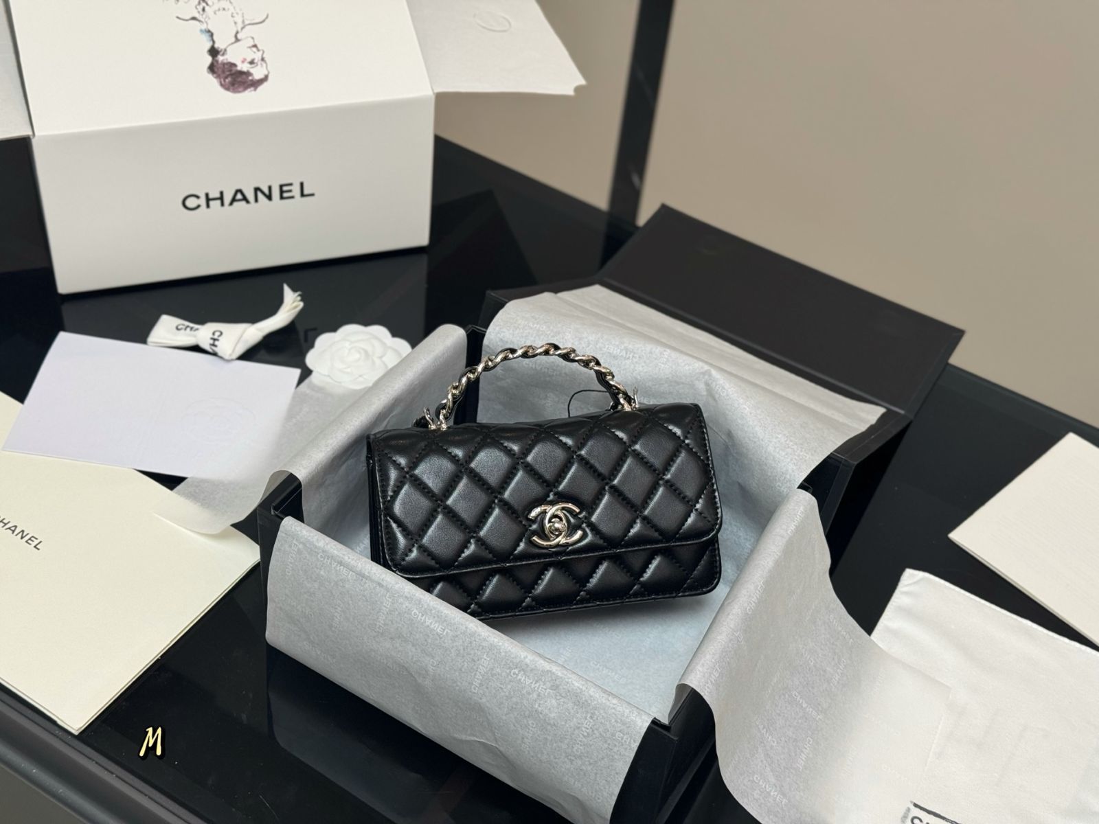 【今日特価】Chanel Handle Accordion Bag チャネル ハンドル アコーディオンバッグ-WTO輸入1