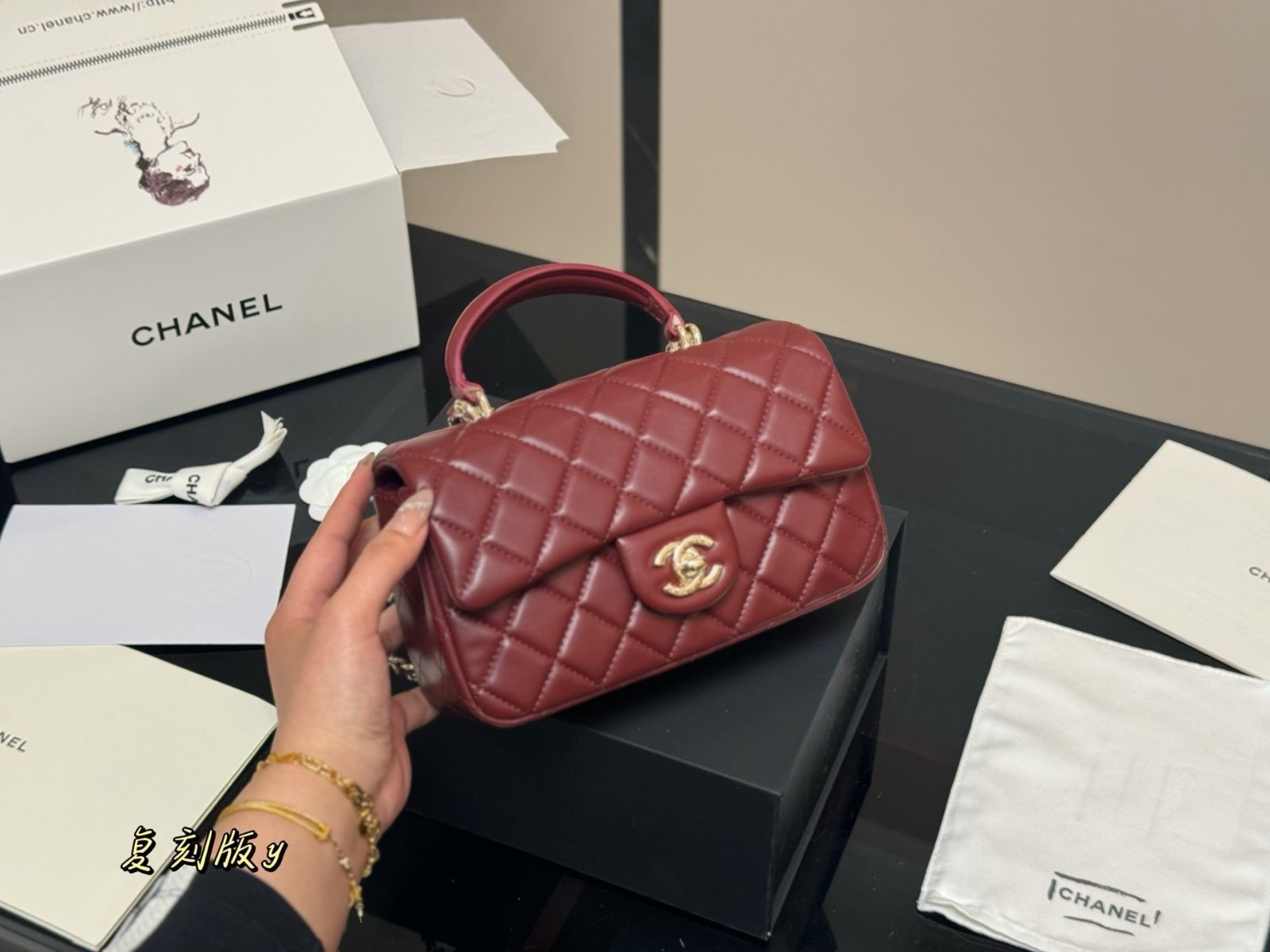 【今日特価】Chanel Mini CF Handle Bag チャネル ミニ CF ハンドルバッグ-WTO輸入2