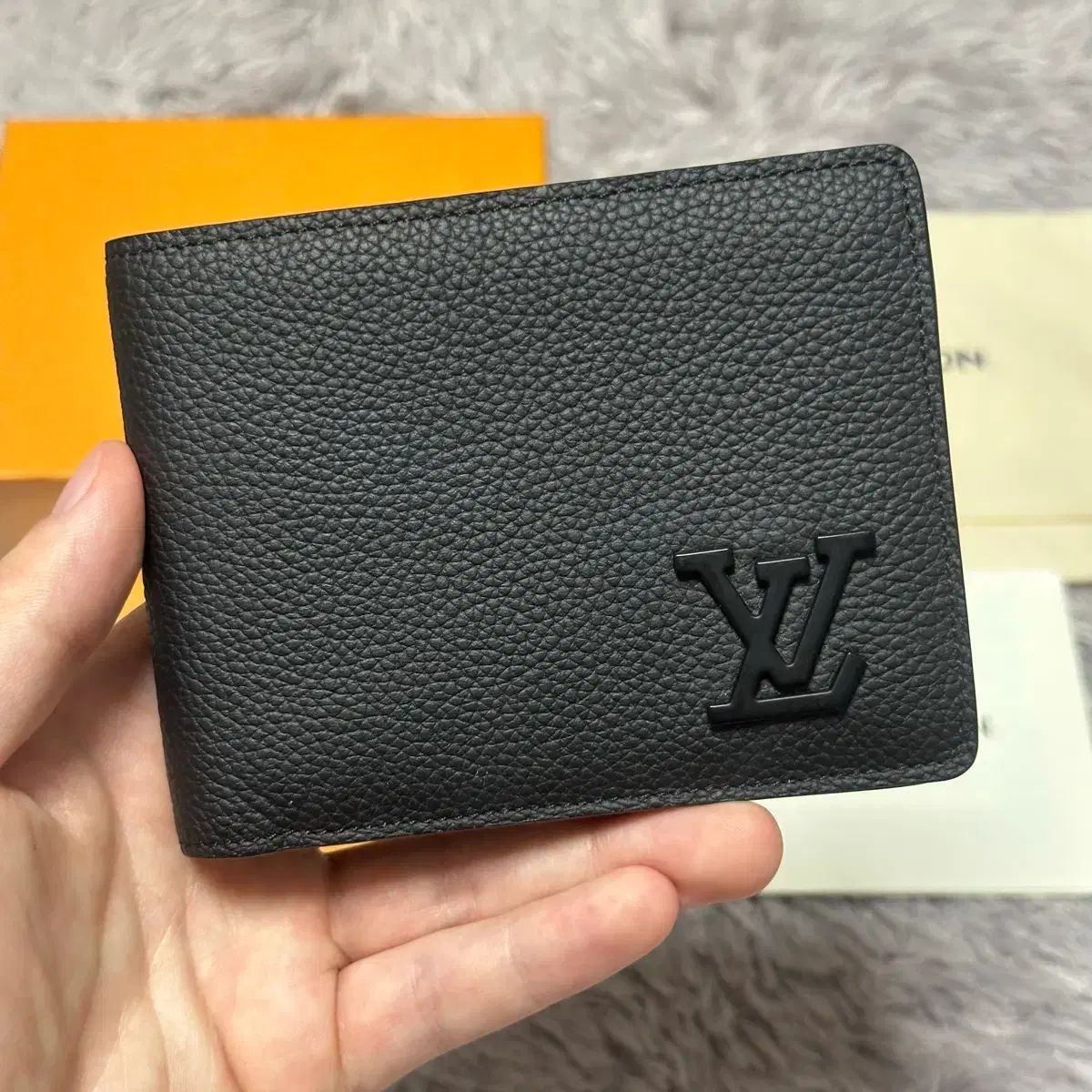 フルセット ルイヴィトン エアログラム マルチ フール ウォレット 二つ折り財布 ブラック