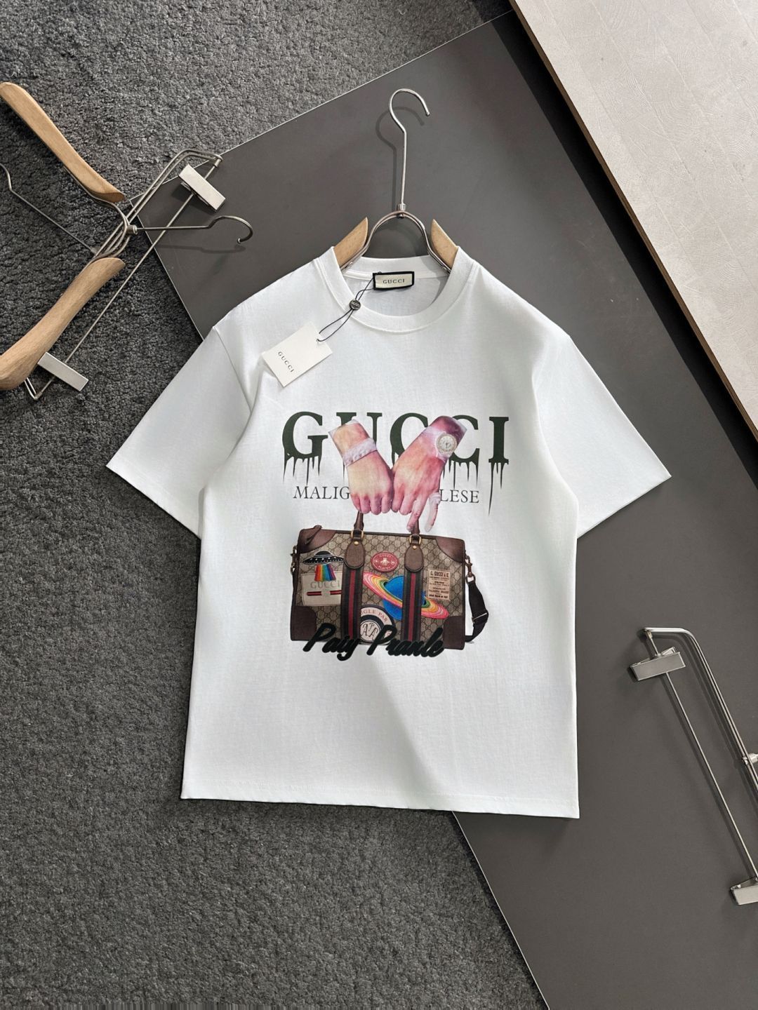 【今日特価】GUCCI 25SS ダブルガーゼ T シャツ