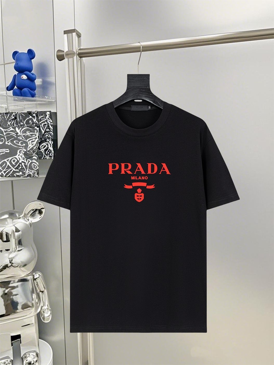【今日特価】Prada 2025SS プレミアムロゴプリント T シャツ