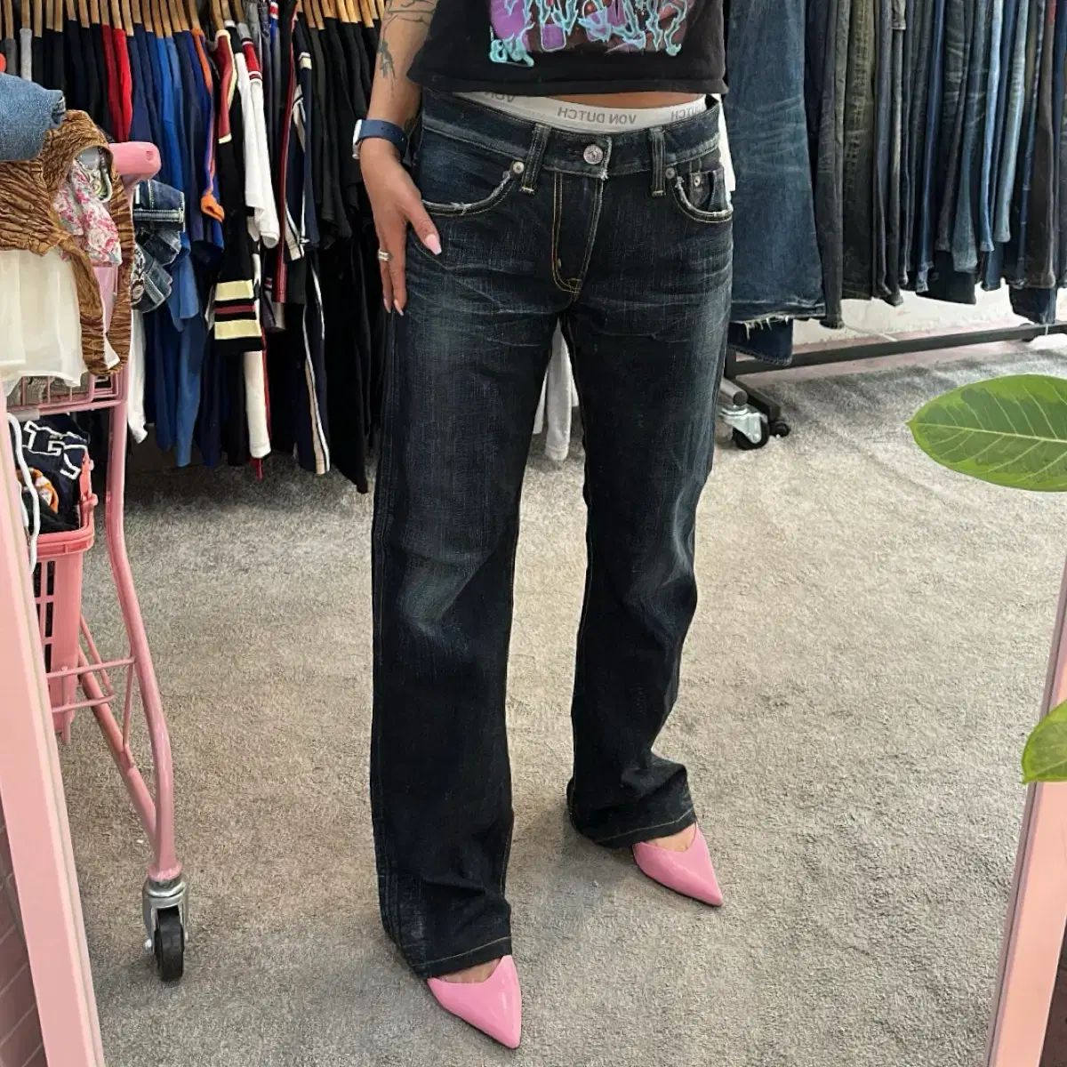 EDWIN(エドウイン) 503 ブルー トリップ エッジ LINE ブーツカット デニム パンツ (31)