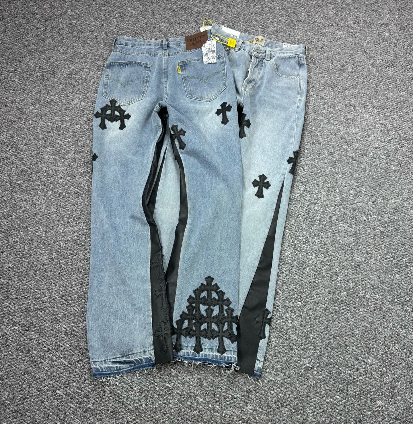 【今日特価】GALLERY DEPT. Vintage クロスステッチ デニムパンツ