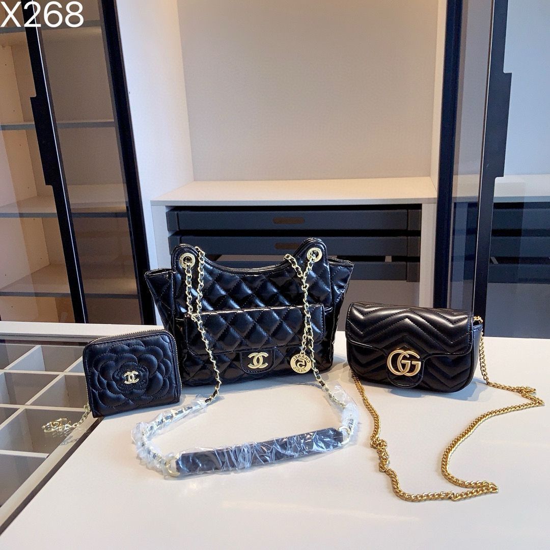 【今日特価】Chanel＆GUCCI X268 3点セット, ホボバッグ＆マーモントミニバッグ＆ウォレット, 超お得なセット！ [本日特価|新品未使用品]