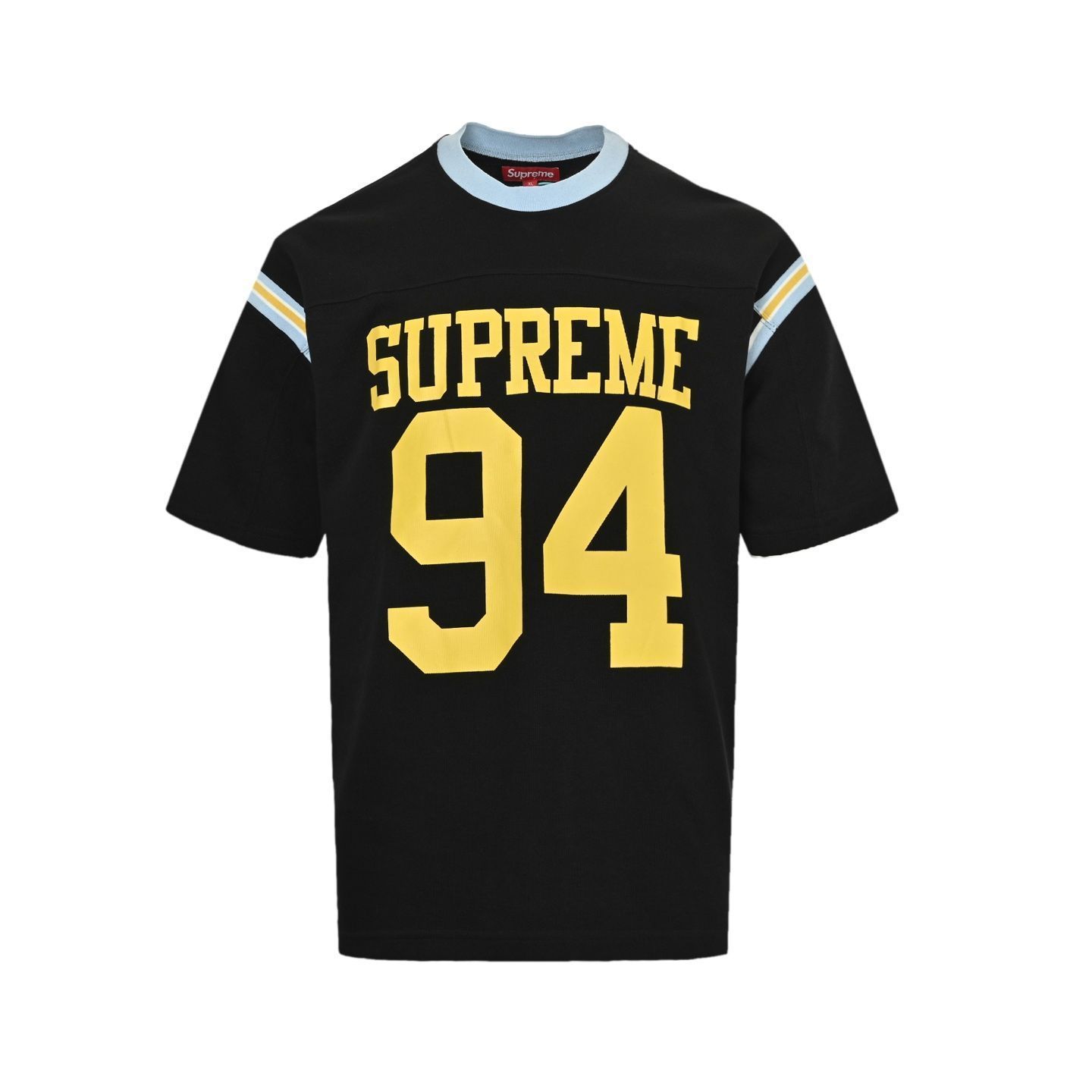 【今日特価】Supreme 25ss Split S/S Football Top パッチワークローリング T シャツ