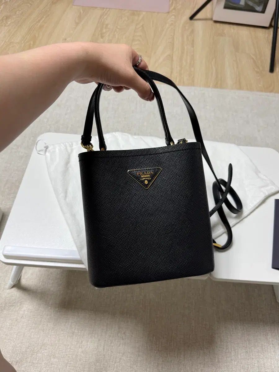 プラダ 正規品 パニエ ドゥブレ トートバッグ クロスバック
