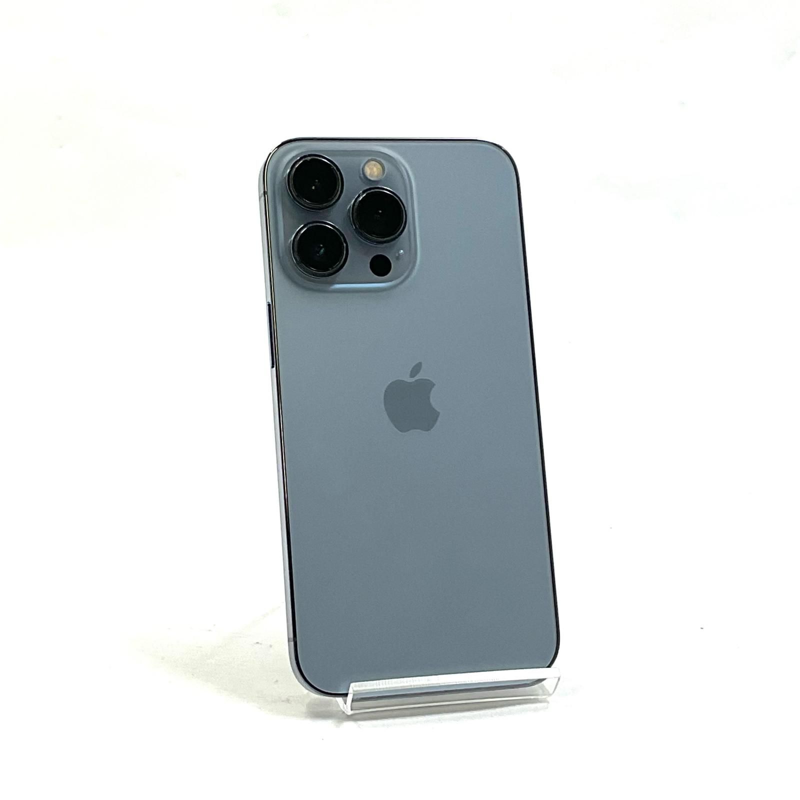 【全額返金保証】【最速発送】 iPhone 13 Pro 256GB シエラブルー au SIMフリー 白ロム 動作確認済 78%