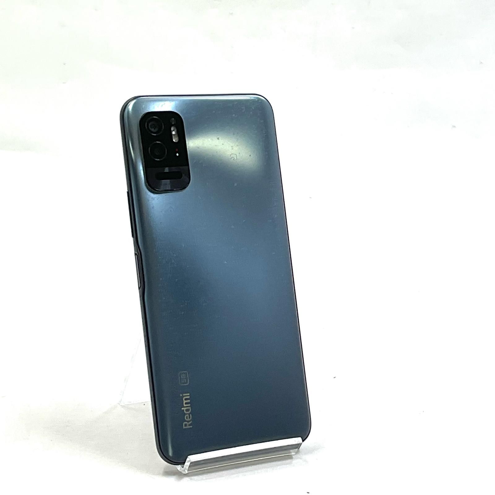 【全額返金保証】【最速発送】Xiaomi Redmi Note 10T 64GB アジュールブラック Softbank A101XM 白ロム 動作確認済