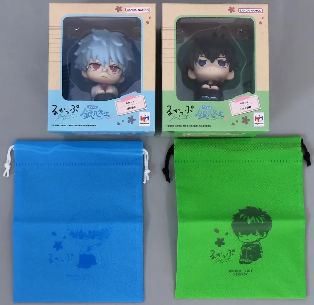 【中古】フィギュア るかっぷ 坂田銀時＆土方十四郎 セット 限定巾着付き 「3年Z組銀八先生」 プレミアムバンダイ限定