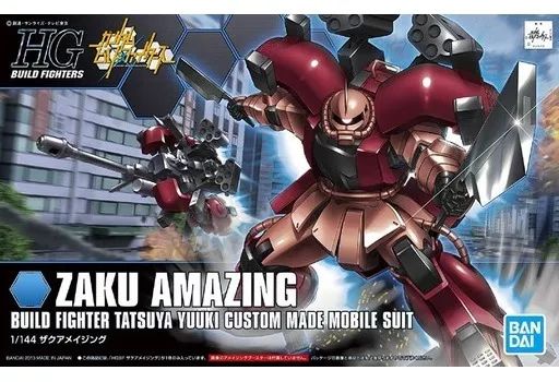 【中古】プラモデル 1/144 HGBF MS-06R-AB ザクアメイジング 「ガンダムビルドファイターズ」