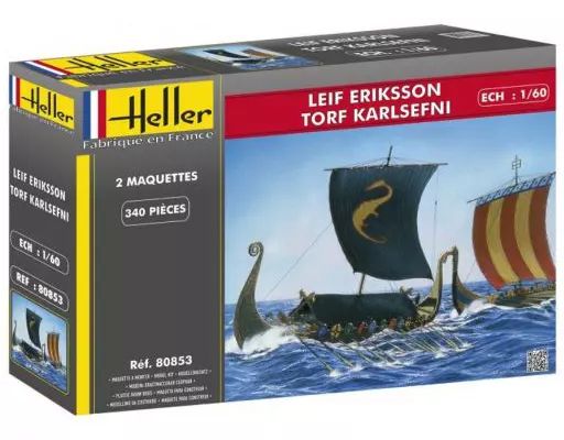 【中古】プラモデル 1/60 リーフ・エリックソン＆トルフ・カルセフニ バイキング船 2キット入り [HEL80853] 6,545円