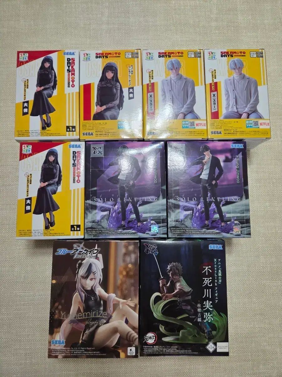 9個まとめ)未開封 セガ 正規品 フィギュア まとめ売り (オサラギ スラー ソンジン(SUNGJIN)