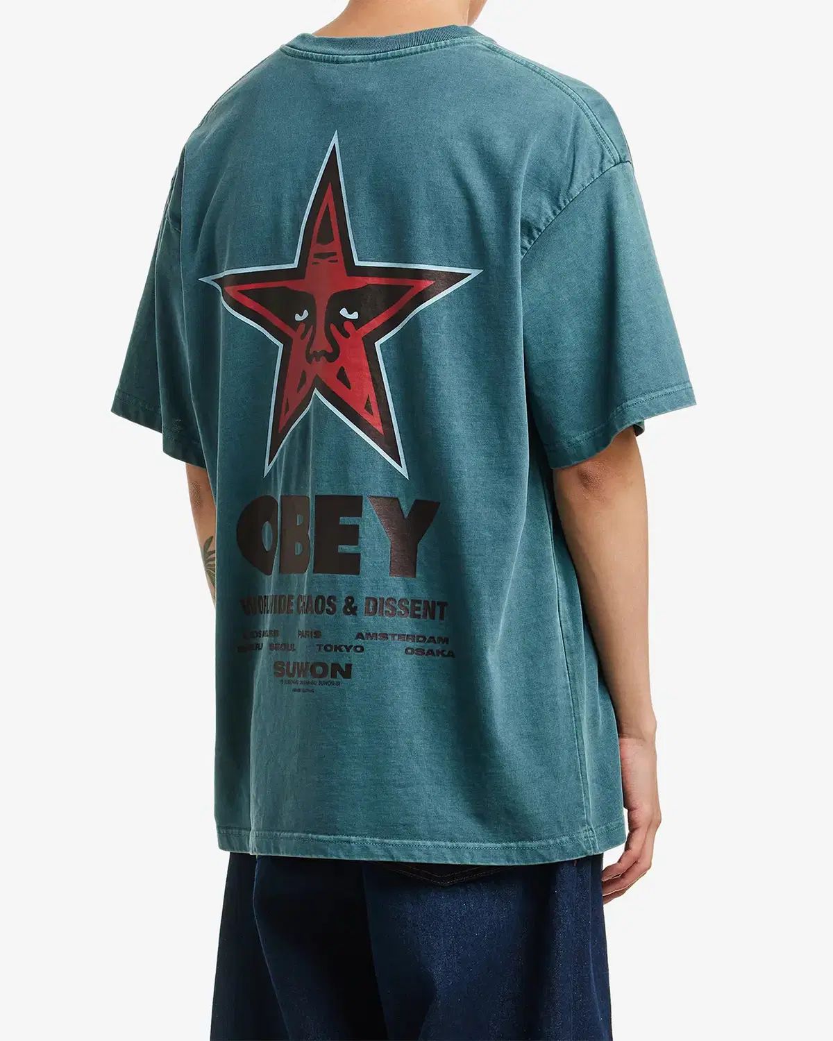 OBEY SUWON オーバダイド 半袖Tシャツ