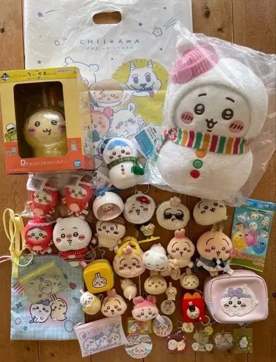 まとめ)) ちいかわ ぬいぐるみ セット グッズ うさぎ 먼작귀 ハチワレ