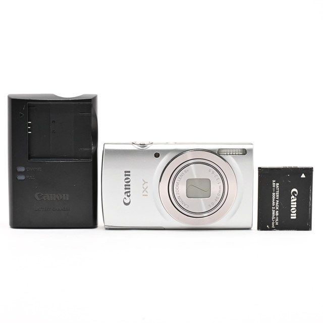 ＜良品＞ Canon IXY 180 シルバー IXY180SL｜光学8倍ズーム｜コンパクトデジタルカメラ｜動作良好｜液晶に小傷あり｜外観に塗装剥がれあり｜安心の実用モデル