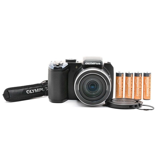 ＜良品＞ OLYMPUS STYLUS SP-820UZ ブラック｜1400万画素CMOS｜光学40倍ズーム｜広角22.4mm｜動作良好｜液晶黄変あり｜単三電池付属｜安心の実用モデル