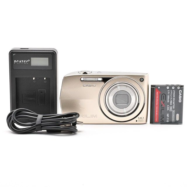 ＜良品＞ CASIO EXILIM EX-Z2300GD ゴールド｜1410万画素｜光学5倍ズーム｜コンパクトデジタルカメラ｜動作良好｜液晶に黒線・黄変あり｜外観きれい｜実用モデル